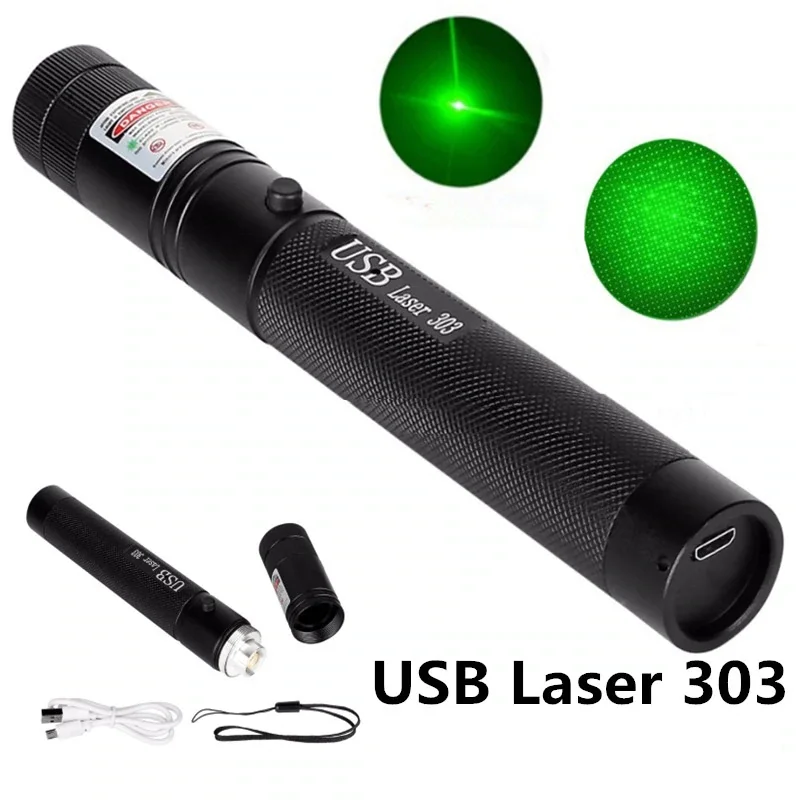 Green Laser Sight Laser USB Charge 303 Pointer Light 532nm 5mw High Power Device Lazer laser Pen Burning
Green Laser Sight Laser USB Charge 303 Pointer Light 532nm 5mw High Power Device Lazer laser Pen Burning