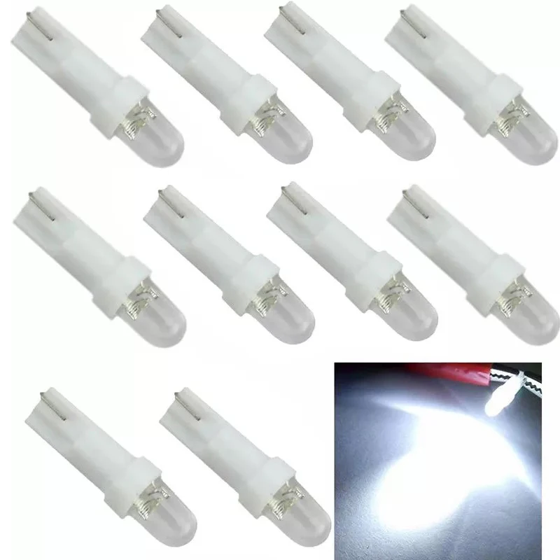 50x Car COB 1SMD Dashboard Warming Bulbs T5 W3W W1.2W LED Lights Auto 3D Astigmatism Indicator Wedge Light Instrument Bulb 12V
50x Car COB 1SMD Dashboard Warming Bulbs T5 W3W W1.2W LED Lights Auto 3D Astigmatism Indicator Wedge Light Instrument Bulb 12V
