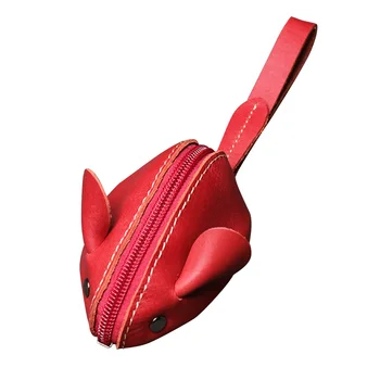 Portable Cute Small Leather Coin Purse Mouse Shape Minimalist Key Card Holder Wallet for Men Women 11*6*5CM-WT 
Portable Cute Small Leather Coin Purse Mouse Shape Minimalist Key Card Holder Wallet for Men Women 11*6*5CM-WT