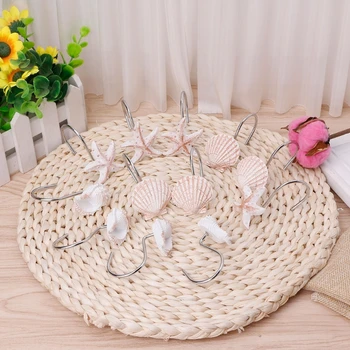 12 Pcs Bathroom Decorative Seashell Shower Curtain Hooks Window Hangings Holder 67JB
12 Pcs Bathroom Decorative Seashell Shower Curtain Hooks Window Hangings Holder 67JB