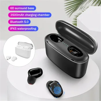 TWS Wireless Earphones g5s earplug Bluetooth Earbuds V5.0 with mic 3D Super Bass Earphones For iPhone Xiaomi Samsung Smart Phone
TWS Wireless Earphones g5s earplug Bluetooth Earbuds V5.0 with mic 3D Super Bass Earphones For iPhone Xiaomi Samsung Smart Phone