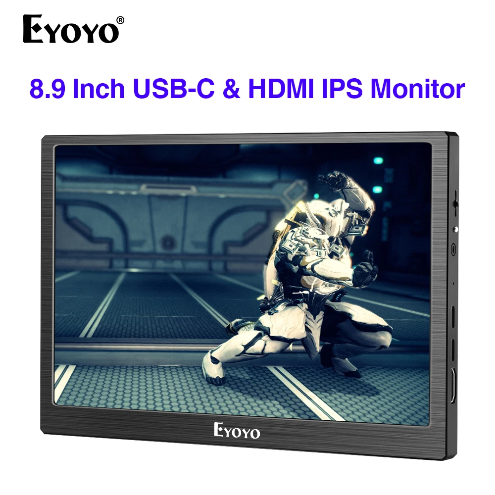 Eyoyo EM08H IPS 8.9" Type USB C Portable Gaming Monitor 1920x1200 HDMI PC Computer Moniteur Display For Laptop PS4 Xbox Switch
Eyoyo EM08H IPS 8.9" Type USB C Portable Gaming Monitor 1920x1200 HDMI PC Computer Moniteur Display For Laptop PS4 Xbox Switch