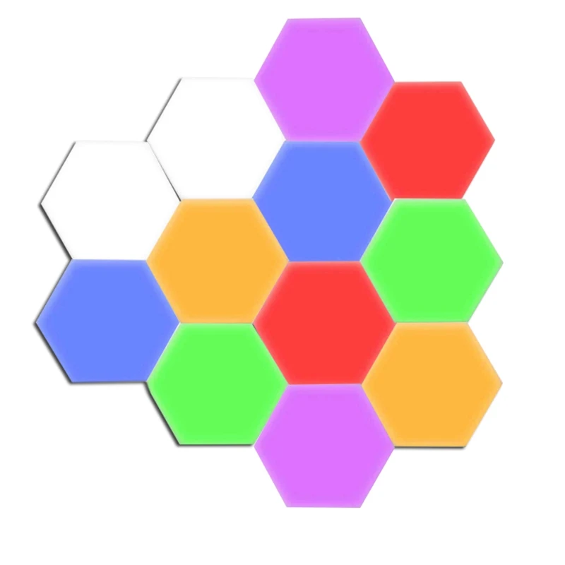 Hot XD-12Pcs Colorful Quantum Lamp Led Hexagonal Lamps Modular contact Sensitive Night Light Magnetic Hexagons Creative Decorati
Hot XD-12Pcs Colorful Quantum Lamp Led Hexagonal Lamps Modular contact Sensitive Night Light Magnetic Hexagons Creative Decorati