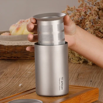 Coffee Maker French Pure Titanium Espresso Coffee Machine High Quality Double-Wall Insulated Coffee Tea Maker Pot 350ml
Coffee Maker French Pure Titanium Espresso Coffee Machine High Quality Double-Wall Insulated Coffee Tea Maker Pot 350ml