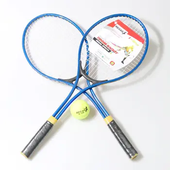 

REGAIL 2pcs/set Teenager's Tennis Racket Chindren For Training Tennis Fine Quality Material Tennis String with Training Ball