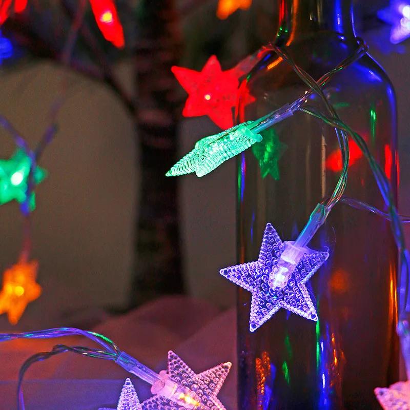 Fairy Lights 10M/20M/30M Snowflake Star Ball Christmas String Lights Garlands Outdoor For Room Wedding Party New Year Decoration Fairy Lights 10M/20M/30M Snowflake Star Ball Christmas String Lights Garlands Outdoor For Room Wedding Party New Year Decoration
