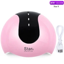 36 w lâmpada do prego manicure uv led secador de unhas indolor cura todos os géis lâmpada de gelo para a arte do prego profissional ferramentas de design diy(China)