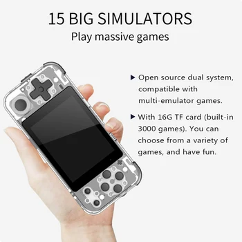 Portable Q90 joystick handheld game console Retro Video Game Console Handheld Game Player 3.0 inch Screen with 16GB TF Card
Portable Q90 joystick handheld game console Retro Video Game Console Handheld Game Player 3.0 inch Screen with 16GB TF Card