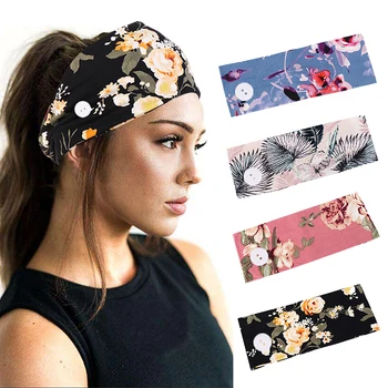 Women Floral wide strtch Scarf Cross Turban Button Hair Band Girls Bohemian Sport Yoga Headbands Headwrap Hair Accessories
Women Floral wide strtch Scarf Cross Turban Button Hair Band Girls Bohemian Sport Yoga Headbands Headwrap Hair Accessories