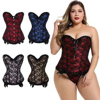 Women Steampunk clothing Gothic Sexy Bustier Corsets Plus Size Lace Up Underbust Waist Cincher Body Shaperwear
Women Steampunk clothing Gothic Sexy Bustier Corsets Plus Size Lace Up Underbust Waist Cincher Body Shaperwear