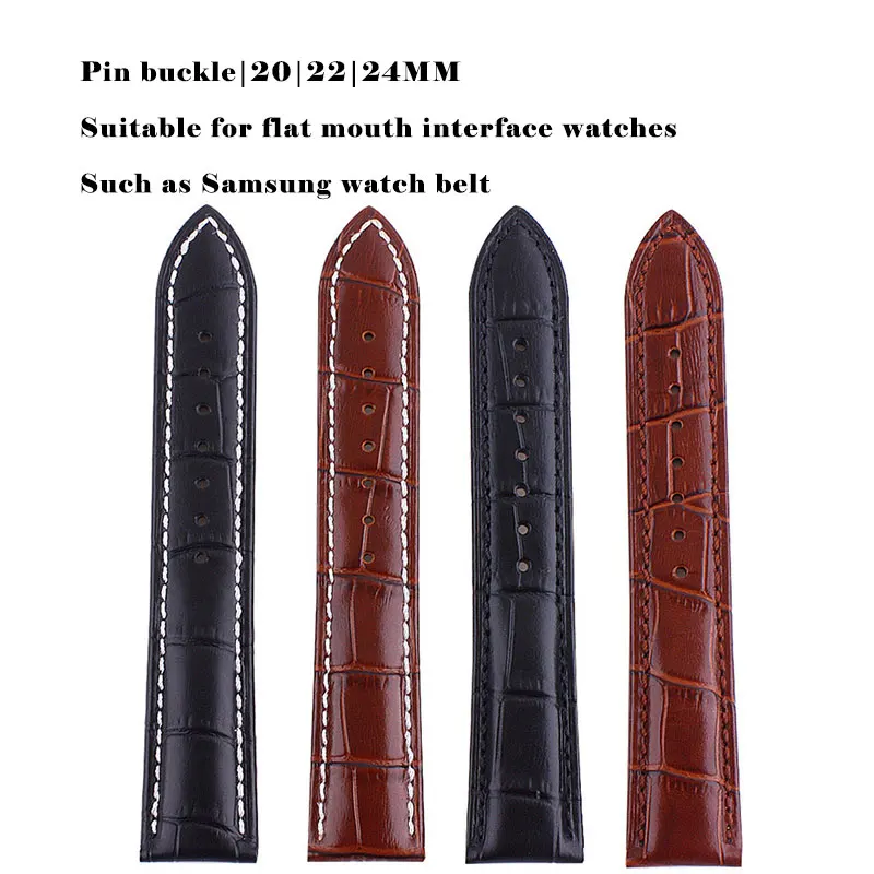 UTHAI Z20 кожаный ремешок для часов с узором крокодиловая кожа 14 мм 16 18 20 22 24
