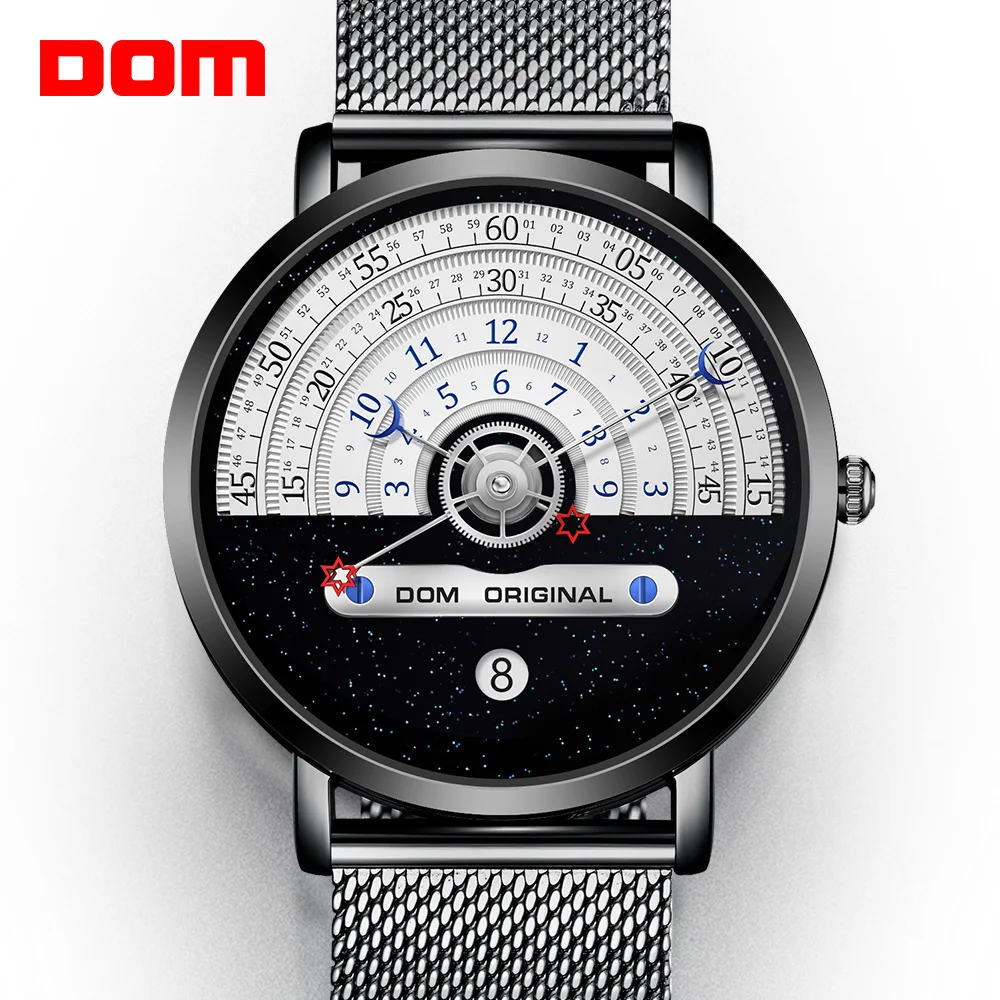DOM Creative Fashion Quartz Men's Watch Japanese Movement Waterproof Swimming Calendar Nice Mesh Strap Reloj de hombre
DOM Creative Fashion Quartz Men's Watch Japanese Movement Waterproof Swimming Calendar Nice Mesh Strap Reloj de hombre