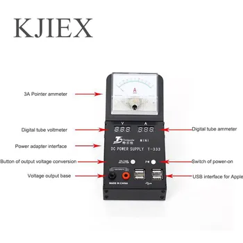 Toolguide T-333 Mini Digital DC Power Supply AC Input 3A 4.2V 5.02V DC Output For mobile phone repair Boot Repair
Toolguide T-333 Mini Digital DC Power Supply AC Input 3A 4.2V 5.02V DC Output For mobile phone repair Boot Repair