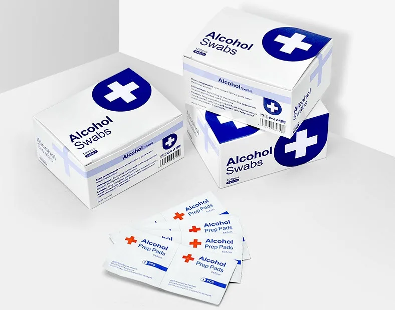 alcohol swabs alcohol pre pad small and convenient for carrying box package with 100pcs pads
alcohol swabs alcohol pre pad small and convenient for carrying box package with 100pcs pads