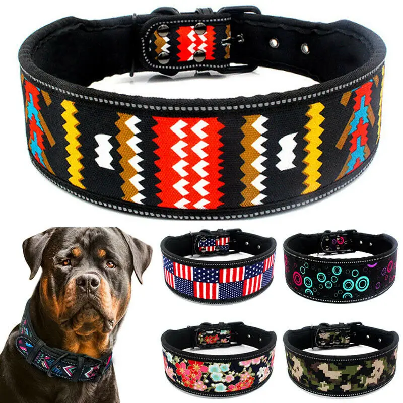 Reflective Dog Collar Nylon Foam Padded Collar For Pitbulls German Shepherd Adjustable Pet Collar For Small Medium Large Dogs
Reflective Dog Collar Nylon Foam Padded Collar For Pitbulls German Shepherd Adjustable Pet Collar For Small Medium Large Dogs