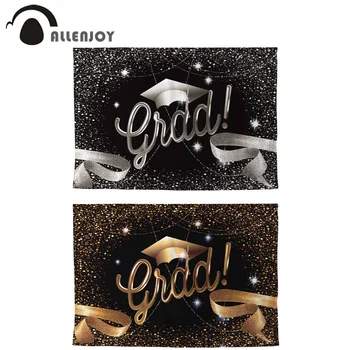 Allenjoy Graduation Celebrate Wallpaper Golden Sliver Ribbon Bachelor Cap Student Sequin Backdrops School Party Supplies Banners
Allenjoy Graduation Celebrate Wallpaper Golden Sliver Ribbon Bachelor Cap Student Sequin Backdrops School Party Supplies Banners