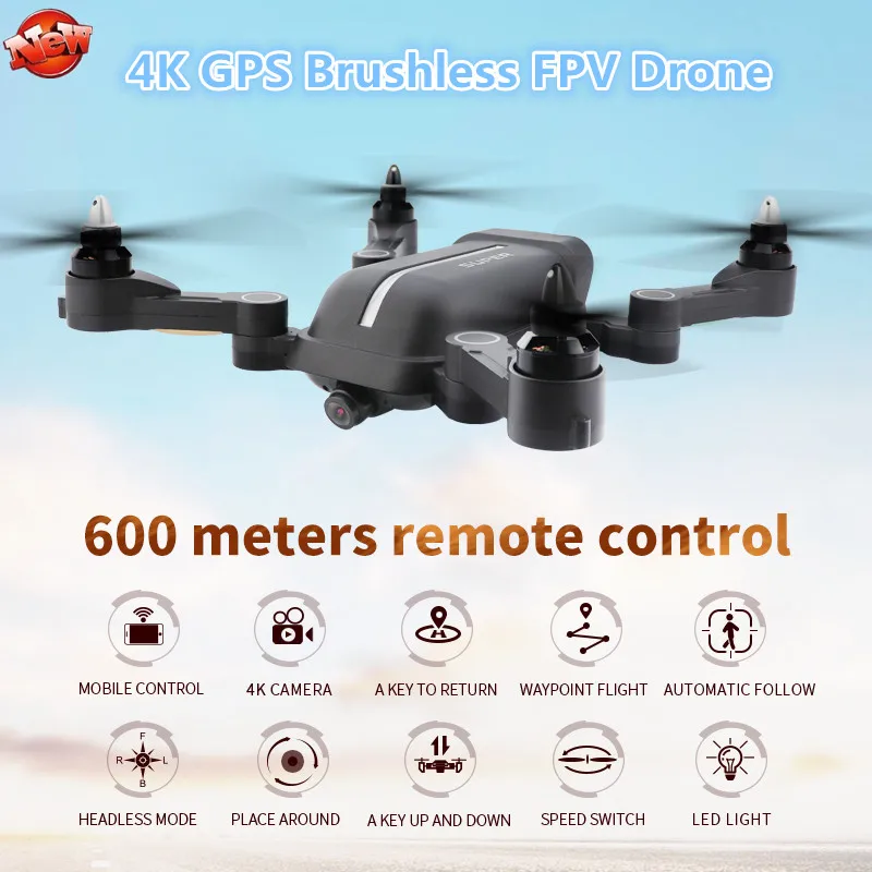 Foldable 5G WIFI FPV Brushless Remote Control Quadcopter 600M GPS Lower Power Auto-Return Way-Point Follow Me FPV Aerial Drone
Foldable 5G WIFI FPV Brushless Remote Control Quadcopter 600M GPS Lower Power Auto-Return Way-Point Follow Me FPV Aerial Drone