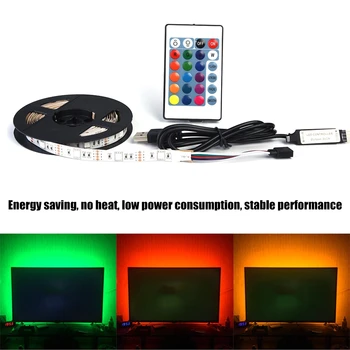 1m DC 5V USB Led Strip Flexible LED For TV Backgrounds Light Fit For Shelf Or Cabinet Lighting Or In Commercial Applications
1m DC 5V USB Led Strip Flexible LED For TV Backgrounds Light Fit For Shelf Or Cabinet Lighting Or In Commercial Applications
