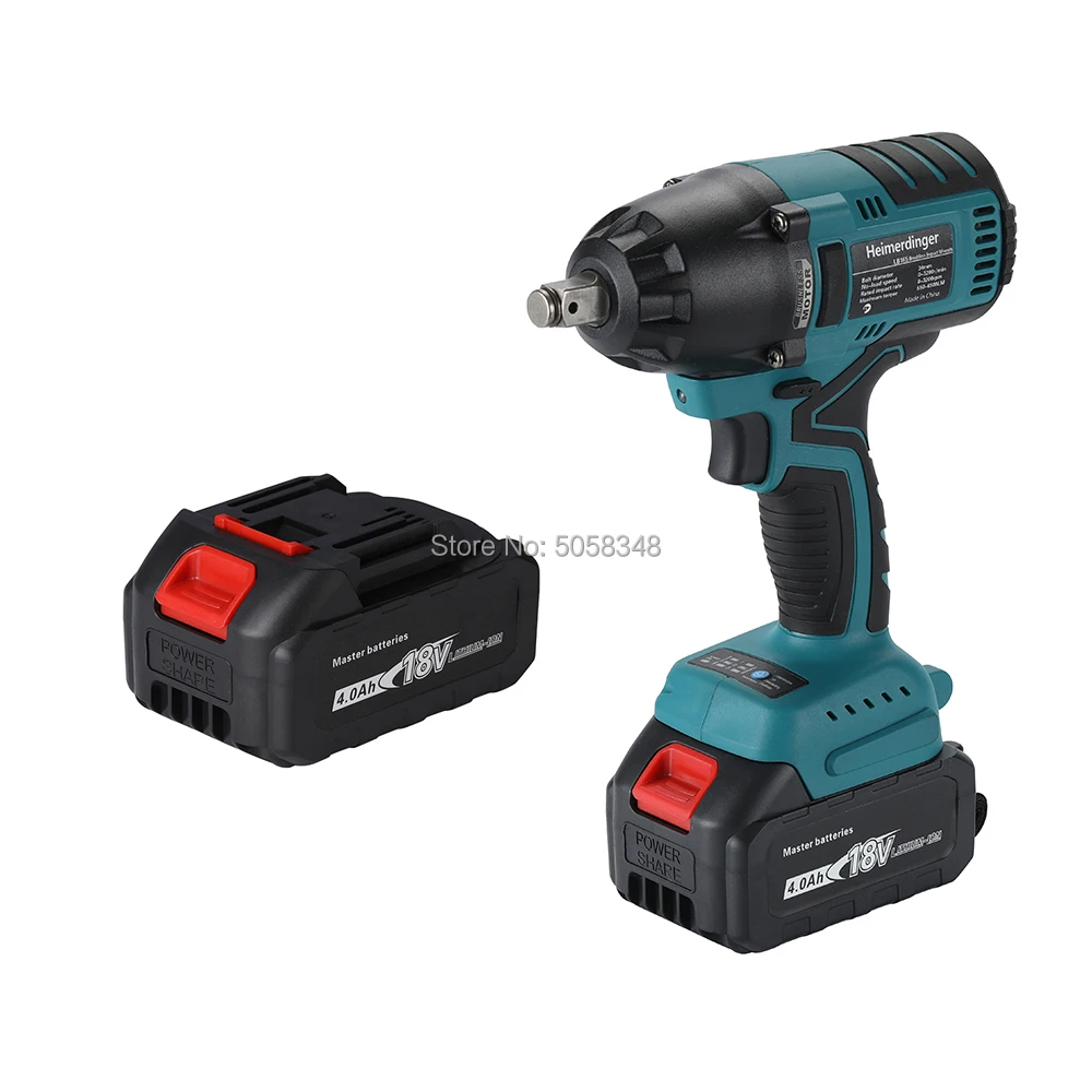 True 550N.m lithium-ion brushless impact wrench with two 18V 4.0Ah batteries
True 550N.m lithium-ion brushless impact wrench with two 18V 4.0Ah batteries