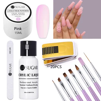 UR SUGAR 8pcs/set Acrylic Powder Clear Nail Extension Set Poly Builder Crystal Nail Glitter 3D Nail Tips Carving Nails Art Tools
UR SUGAR 8pcs/set Acrylic Powder Clear Nail Extension Set Poly Builder Crystal Nail Glitter 3D Nail Tips Carving Nails Art Tools