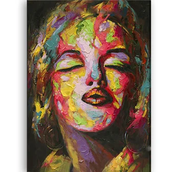 Handmade thick knife high quality Modern Abstract Fine Artwork Canvas Decor Marilyn-Monroe-Kissing Oil Painting for Living Room 
Handmade thick knife high quality Modern Abstract Fine Artwork Canvas Decor Marilyn-Monroe-Kissing Oil Painting for Living Room