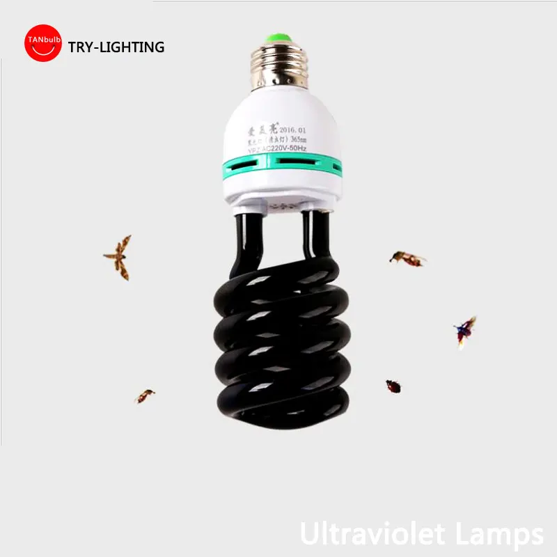 Фото Лидер продаж ультрафиолетовая лампа E27 5-40 Вт компаксветильник УФ-лампа CFL