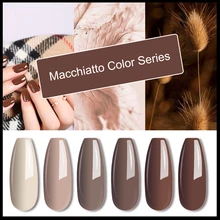 Mizhse 네일 젤 폴란드어 겨울/봄 테마 48 색 그레이 베이지 시리즈 세미 퍼머넌트 uv 젤 바니시베이스 탑 코트(China)