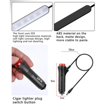 10W 12LED Light Bar Car Atmosphere Light RGB APP Voice Control Music Rhythm Decoration Lamp Cigar Lighter/ USB Type
10W 12LED Light Bar Car Atmosphere Light RGB APP Voice Control Music Rhythm Decoration Lamp Cigar Lighter/ USB Type