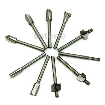 TOOLS 10Pcs/Set HSS Titanium for Dremel Routing Rotary Milling Rotary File Cutter Wood Carving Carved Knife Cutter Tools
TOOLS 10Pcs/Set HSS Titanium for Dremel Routing Rotary Milling Rotary File Cutter Wood Carving Carved Knife Cutter Tools