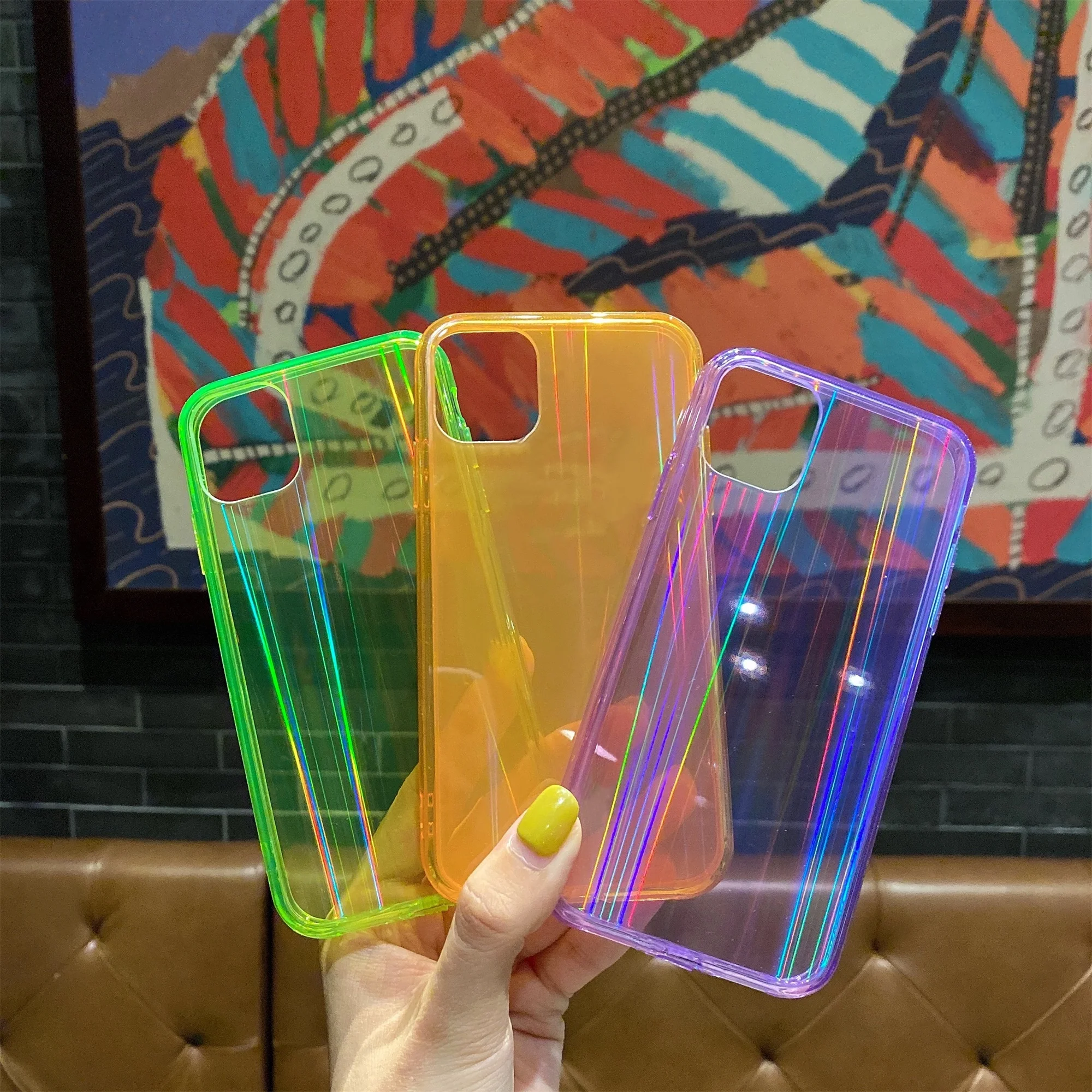 Laser Fluorescent Phone Cover IPhone 7case 8 Plus X XS XR XSMAX 11Pro 11ProMax Gradient Acrylic Shining Anti-fall Case
Laser Fluorescent Phone Cover IPhone 7case 8 Plus X XS XR XSMAX 11Pro 11ProMax Gradient Acrylic Shining Anti-fall Case