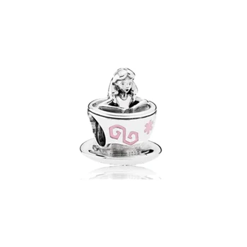 Real 925 Sterling Silver Charm Pink & White Enamel Alice In Wonderland Tea Cup Beads Fit Pandora Bracelet & Necklace Jewelry
Real 925 Sterling Silver Charm Pink & White Enamel Alice In Wonderland Tea Cup Beads Fit Pandora Bracelet & Necklace Jewelry
