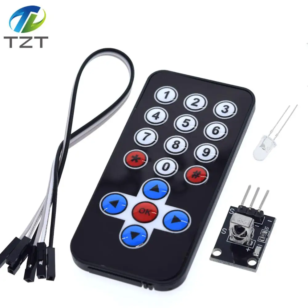 Infrared IR Wireless Remote Control Module Kits DIY Kit HX1838 For Arduino Raspberry Pi
Infrared IR Wireless Remote Control Module Kits DIY Kit HX1838 For Arduino Raspberry Pi