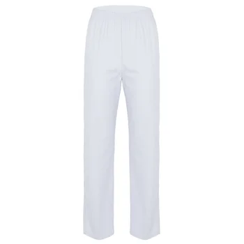 Women High Waist Solid Color Elastic Waistband Loose Long Pants Scrub Lab Medical Nursing Doctor Hospital Uniform Pants Bottoms 
Women High Waist Solid Color Elastic Waistband Loose Long Pants Scrub Lab Medical Nursing Doctor Hospital Uniform Pants Bottoms