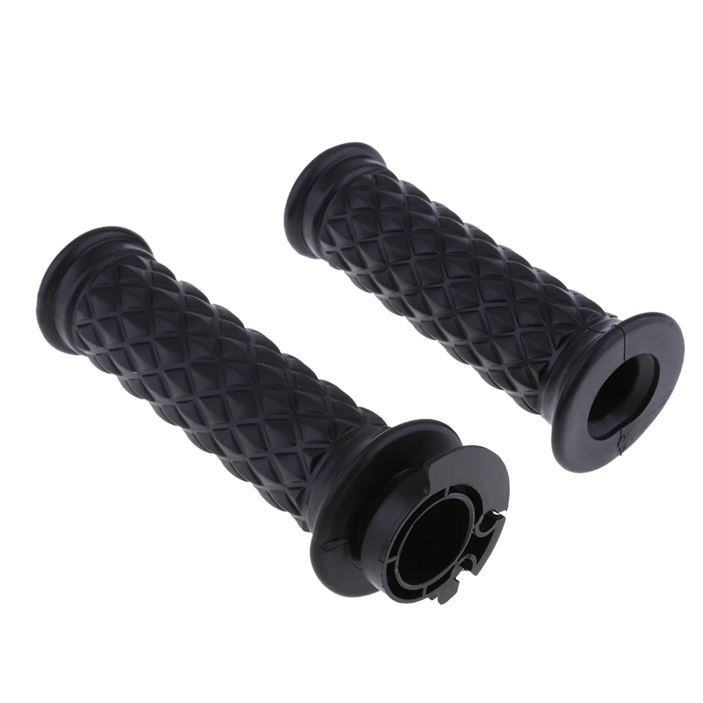 2pcs Rubber 7/8 inch 22mm Handlebar Hand Grips Handgrip Bar End Universal for Cafe Racer Motorbikes, Black 2pcs Rubber 7/8 inch 22mm Handlebar Hand Grips Handgrip Bar End Universal for Cafe Racer Motorbikes, Black