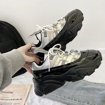 2020 Platform Spring Lady Sneakers Women Shoes Fashion Female Black Sneakers with High Sole Shoes Women High Top Chunky Sneaker
2020 Platform Spring Lady Sneakers Women Shoes Fashion Female Black Sneakers with High Sole Shoes Women High Top Chunky Sneaker