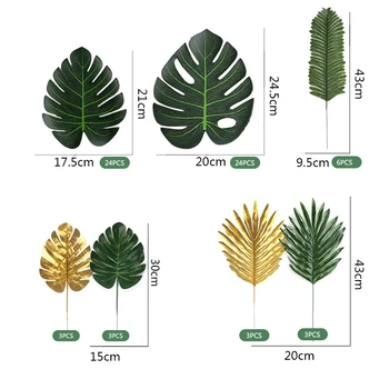 66 Pieces 6 Kinds Artificial Palm Leaves with Faux Leaves Stems Tropical Plant Simulation Leaves for Hawaiian Luau Party Jungle
66 Pieces 6 Kinds Artificial Palm Leaves with Faux Leaves Stems Tropical Plant Simulation Leaves for Hawaiian Luau Party Jungle