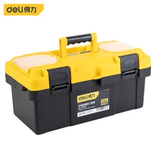 Deli Multifunctional Double Layer Toolbox 17" Stainless Steel Household Plastic Hardware Tool Box With Handle, Tray,Compartment
Deli Multifunctional Double Layer Toolbox 17" Stainless Steel Household Plastic Hardware Tool Box With Handle, Tray,Compartment