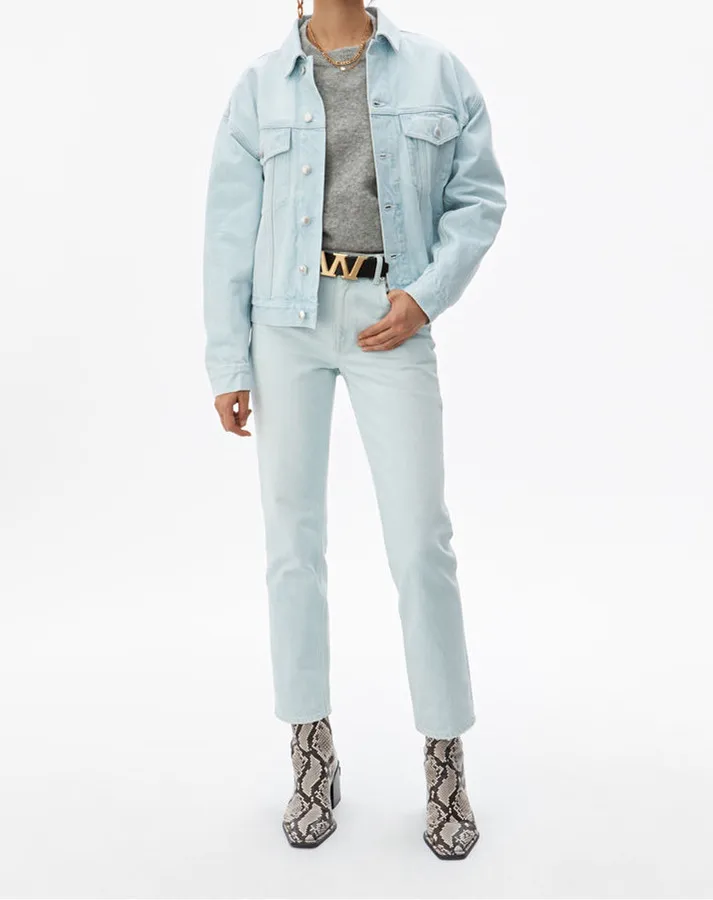 Dark blue Loose Light Blue Denim Jacket Lady Jeans Jacket Female Pockets Outwear
Dark blue Loose Light Blue Denim Jacket Lady Jeans Jacket Female Pockets Outwear