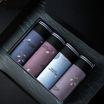 JFUNCY 4Pcs/pack 95% Cotton Men's Underwear Boxers New Man Boxershorts Male Underpants Stretchy Breathable Panty
JFUNCY 4Pcs/pack 95% Cotton Men's Underwear Boxers New Man Boxershorts Male Underpants Stretchy Breathable Panty