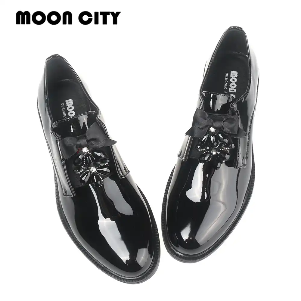 Women Patent leather Flats Loafers 2020 