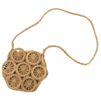 Fashion Women Summer Rattan Bags Round Straw Bag Handmade Woven Beach Crossbody Bags Circle Bohemia Bali Handbags
Fashion Women Summer Rattan Bags Round Straw Bag Handmade Woven Beach Crossbody Bags Circle Bohemia Bali Handbags
