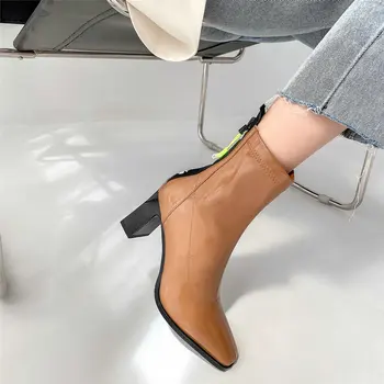 Concise 2020 Winter Women's Ankle Boots Platform Round Toe Thick Heels Pumps Newest Wedding Party Shoes Woman Heels
Concise 2020 Winter Women's Ankle Boots Platform Round Toe Thick Heels Pumps Newest Wedding Party Shoes Woman Heels