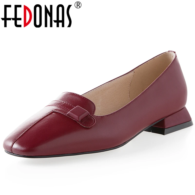 FEDONAS Spring Classic Design Concise Retro Fashion Cow Leather Women Casual Shoes Square Toe Square Heels Slip-On Shoes Woman
FEDONAS Spring Classic Design Concise Retro Fashion Cow Leather Women Casual Shoes Square Toe Square Heels Slip-On Shoes Woman