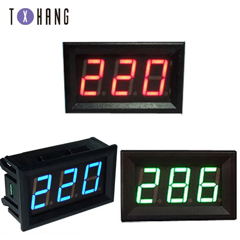 DC 5V-120V digital voltmeter LED display panel 2-wire voltage test meter electronics meter ammeter
DC 5V-120V digital voltmeter LED display panel 2-wire voltage test meter electronics meter ammeter