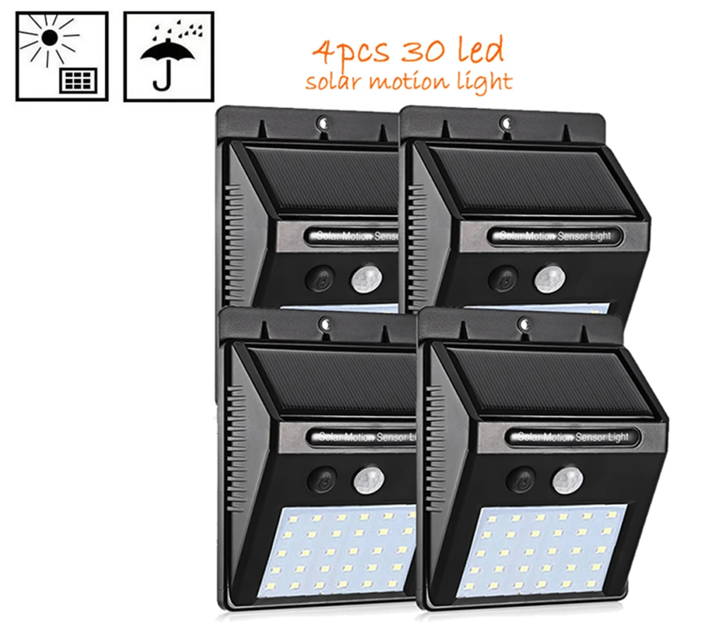 2/4PCS 30 LED Solar Light Waterproof IP65 PIR Motion Sensor Outdoor Garden Light Motion Activated Emergency Wall yard solar lamp
2/4PCS 30 LED Solar Light Waterproof IP65 PIR Motion Sensor Outdoor Garden Light Motion Activated Emergency Wall yard solar lamp