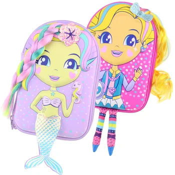 kawaii Pencil case school for girls cartoon mermaid doll pen box realistic modelling creative stationery box school supplies 
kawaii Pencil case school for girls cartoon mermaid doll pen box realistic modelling creative stationery box school supplies