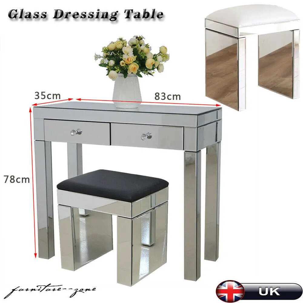 Crystal Mirrored Console Glass Desk Bedroom Dressing Makeup Table Livingroom Display table
Crystal Mirrored Console Glass Desk Bedroom Dressing Makeup Table Livingroom Display table
