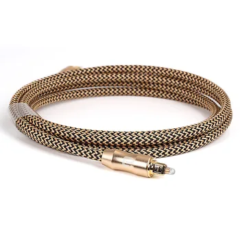 OD6.0mm Golden Digital Optical Optic Fiber Toslink Audio Cable Wire 1 / 1.5 / 1.8 / 3 / 5 / 8 / 10 / 15 / 20 / 25 / 30 / Meters
OD6.0mm Golden Digital Optical Optic Fiber Toslink Audio Cable Wire 1 / 1.5 / 1.8 / 3 / 5 / 8 / 10 / 15 / 20 / 25 / 30 / Meters