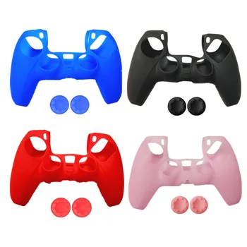 Silicone Controller Skin Guard Grip Anti-Slip Cover Protector Case for PS5 Sony PlayStation 5 Controller Gamepad w/ Thumb Grips
Silicone Controller Skin Guard Grip Anti-Slip Cover Protector Case for PS5 Sony PlayStation 5 Controller Gamepad w/ Thumb Grips
