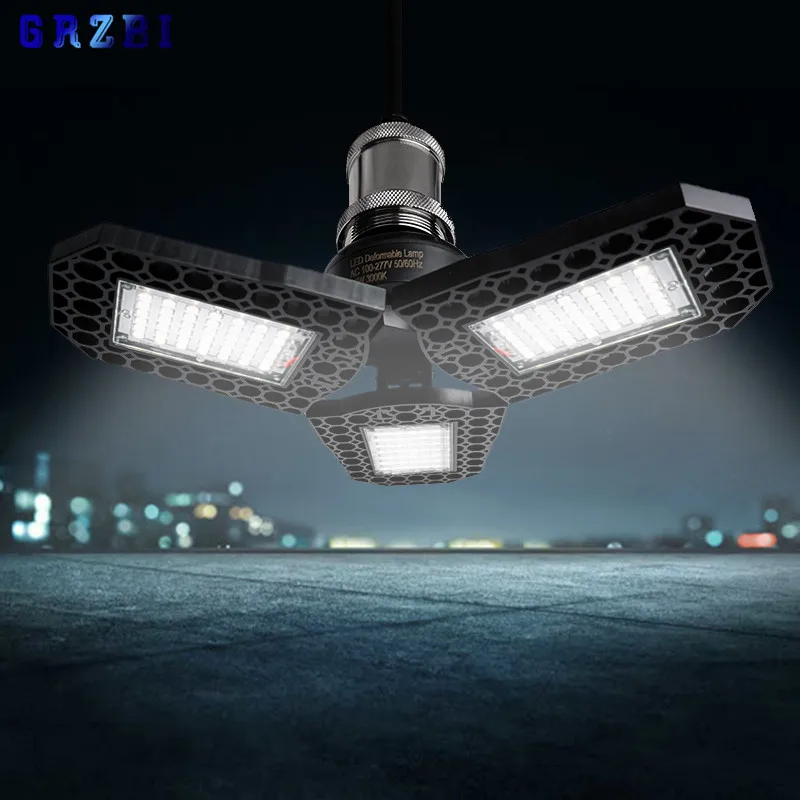 LED Garage Light 360 Degrees AC85-265V Deformable Ceiling Light For Home Warehouse Workshop Folding Three-Leaf Deformation Lamp
LED Garage Light 360 Degrees AC85-265V Deformable Ceiling Light For Home Warehouse Workshop Folding Three-Leaf Deformation Lamp